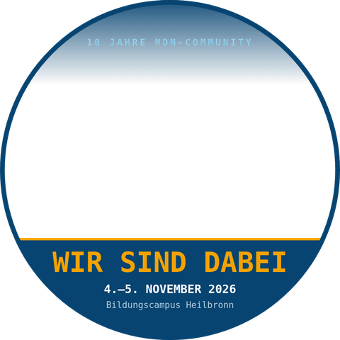 Badge-Rahmen WIR SIND DABEI