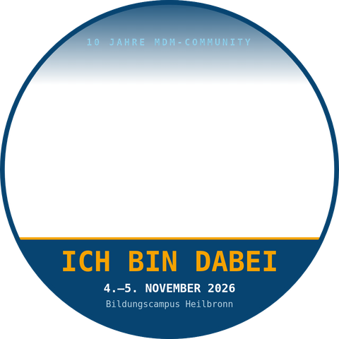 Badge-Rahmen ICH BIN DABEI