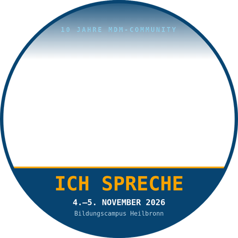 Badge-Rahmen ICH SPRECHE